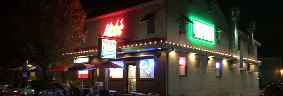 exterior of Nick's Pizza and Italian Restaurant in bethlehem pa